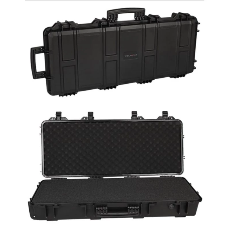 กล่องใส่ปืนยาว กล่อง Hard case ขนาด98×42×18ซม. , มีล้อลาก ,มีโฟมลูกเต๋าด้านใน (สินค้าจากไทย พร้อมส่ง)