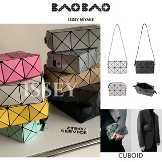 BAOBAO ISSEY MIYAKE ซิปทรงสามเหลี่ยมทรงลูกบาศก์   กระเป๋าสะพายข้าง Cupid Square Box Unisex