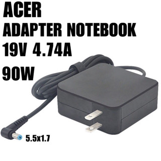 Acer Adapter 19V/4.74A 90W หัวขนาด 5.5*1.7mm สายชาร์จ เอเซอร์ อะแดปเตอร์, สายชาร์จ Acer