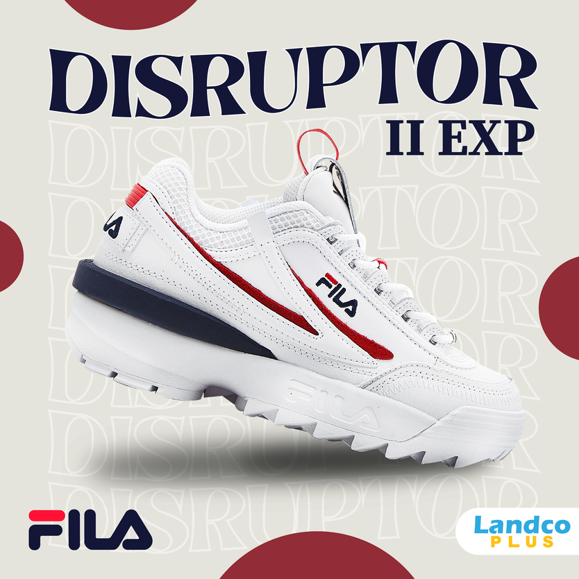 Fila รองเท้าผ้าใบ รองเท้าแฟชั่น UX Disruptor 2 EXP 5XM01765-125 (3290)