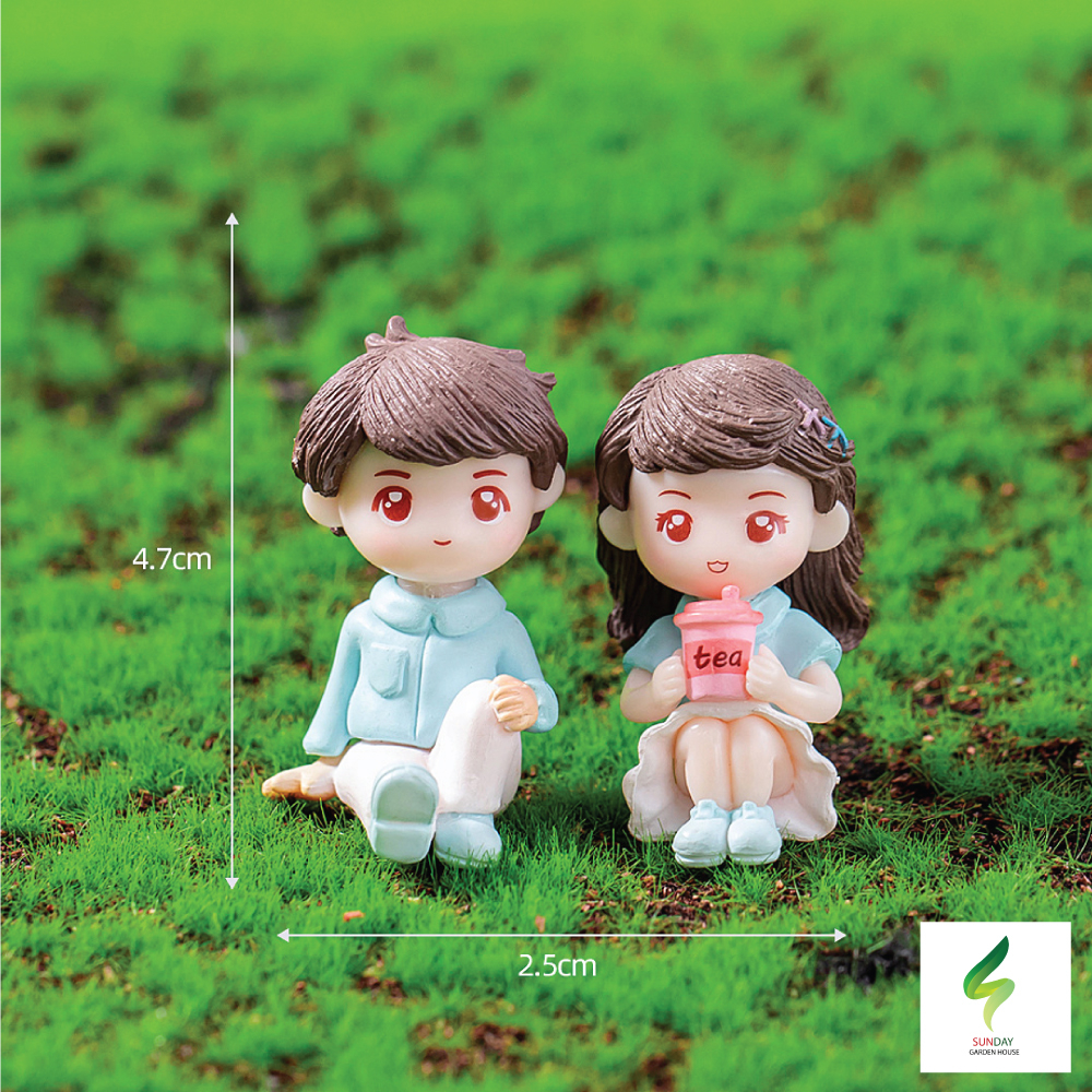 โมเดล - ตุ๊กตาคู่รัก สำหรับตกแต้งบ้าน สวนถาด แขวนหน้ารถ อุปกรณ์ตกแต่ง อื่นๆ - รูปที่ 5