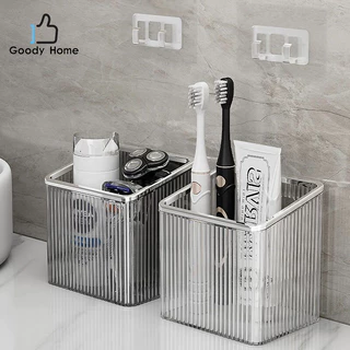 Goody Homeกล่องพลาสติกอเนกประสงค์ แขวนผนังหรือวางได้ สําหรับเก็บเครื่องใช้ต่างๆ ภายในบ้าน สไตล์มินิมอล