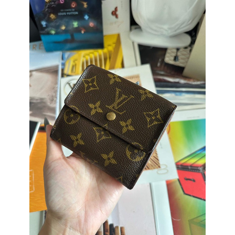 กระเป๋าสตางค์ lv elise 3พับ ใบสั้น แท้100%