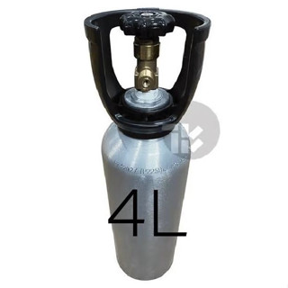 CO2 Tank with CGA320 Valve - Aluminum 4L