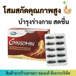 Mega We Care Ginsomin (30เม็ด) โสมสกัดผสมวิตามินรวม