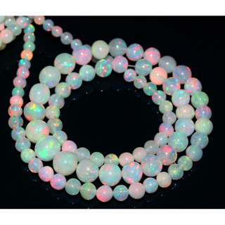 1 St 16 inches long Top Fire Ethiopian Opal Round Beads  Welo Fire Opal 3.5-5mm Ethiopia Opal Smooth Round Beads