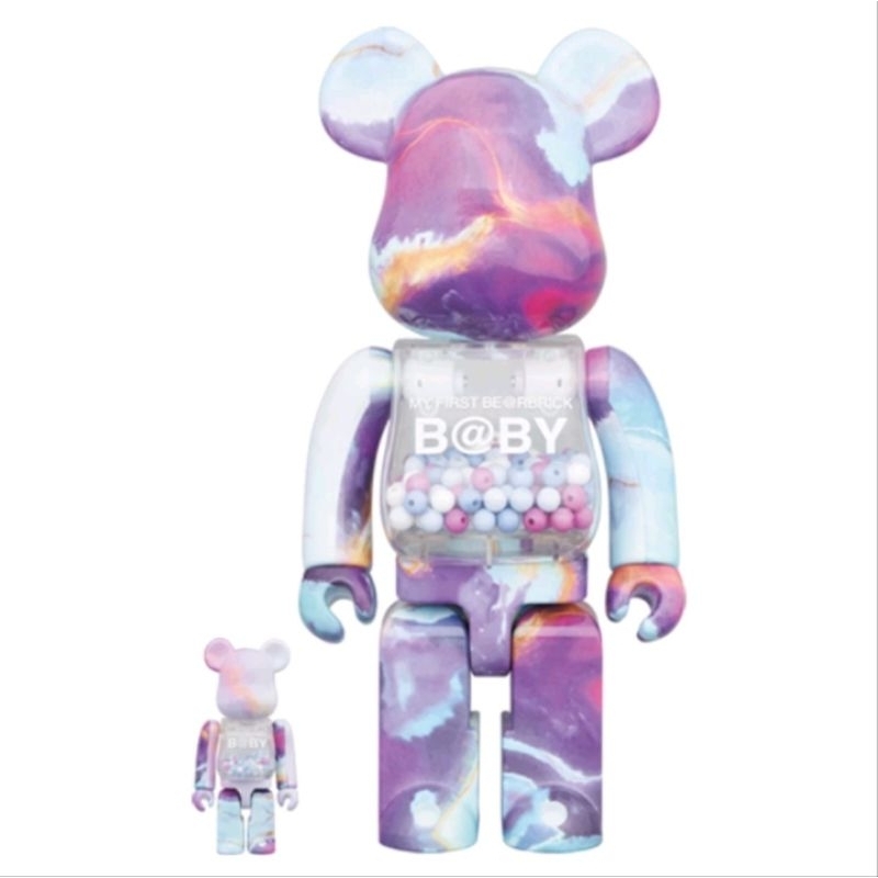 My First Be@rbrick B@by marble ver. - My first bearbrick baby marble ver. 400%&amp;100% [แท้&amp;พร้อมส่ง]​