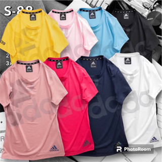 รอพรี 4 วัน❤️ Adidas จาก 990฿ เสื้อยืดคอกลมสตรี สำหรับสวมใส่ออกกำลังกาย หรือใส่ลำลอง