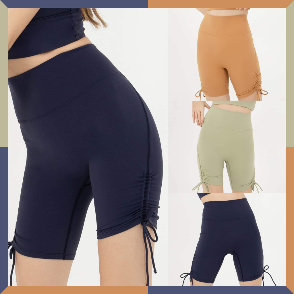 Darlyn - Iris Biker ribbon shorts กางเกงขาสามส่วน