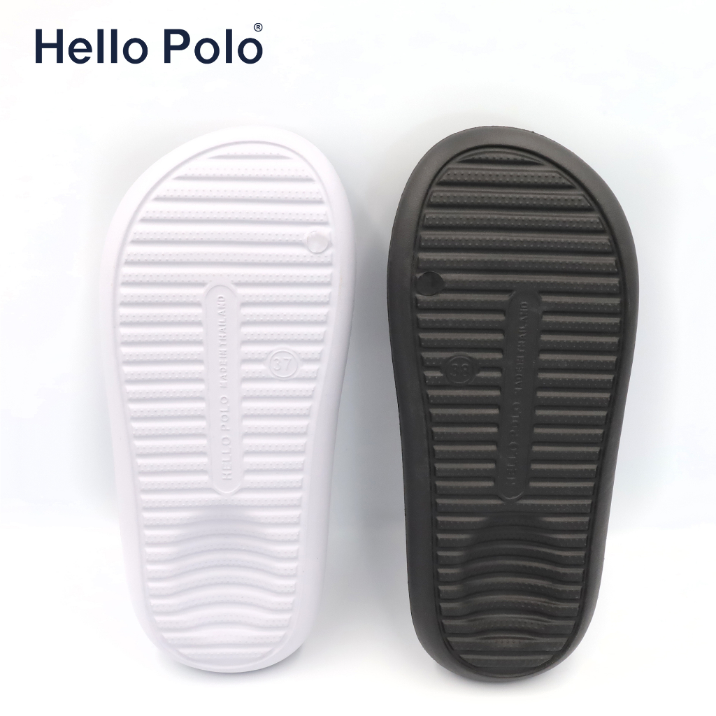 Hello Polo รองเท้าแตะ อุ้งแมว รองเท้าแฟชั่น ลำลองสำหรับผู้หญิง สีคลาสิค พื้นนิ่ม น้ำหนักเบา กลางแจ้ง HP8004W