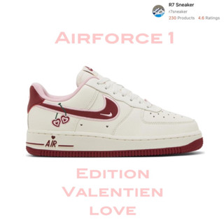 รองเท้าผ้าใบ Air”Force 1” Valentine Love Edition 🩷 พร้อมส่ง กล่องใบเสร็จ✔️