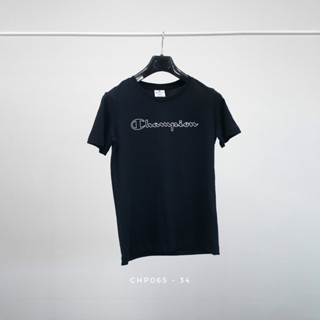 เสื้อยืด Champion  (รหัส 065) เสื้อแขนสั้น สกรีนลายเท่ๆสวมใส่สบาย ระบายอากาศดี ไม่หด รีดง่าย