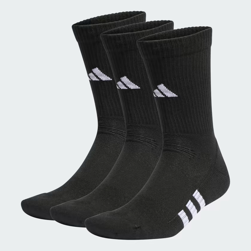 Adidas ถุงเท้า Performance Cushioned Crew Socks 3 Pairs ( IC9521 )