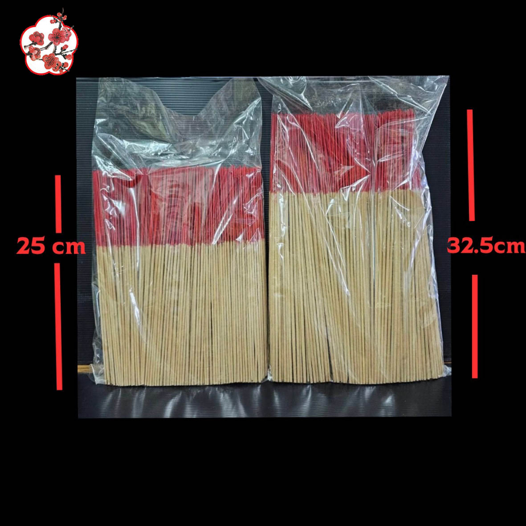 ธูปควันน้อย บรรจุ 1กิโลกรัม ขนาดสั้น25cmเเละยาว33cm.