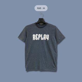 เสื้อยืด Replay (รหัส 068) แขนสั้น สกรีนลายเท่ๆสวมใส่สบาย ระบายอากาศดี ไม่หด รีดง่าย ทรงสวยสามารถใส่ได้ทั้งชายและหญิง