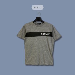 เสื้อแขนสั้น Replay (รหัส 072) สกรีนลายเท่ๆสวมใส่สบาย ระบายอากาศดี ไม่หด รีดง่าย