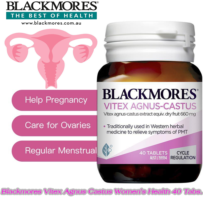 Blackmores Vitex Agnus Castus Women's Health 40 เม็ด วิตามินช่วยตั้งครรภ์  ฮอโมน ไข่ตก ลดสิว วิตมินผ