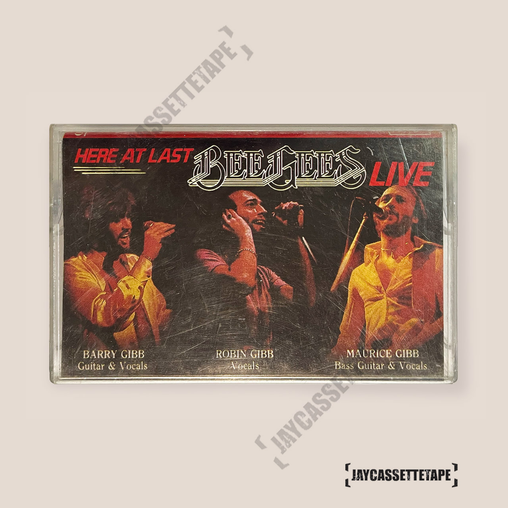 Bee Gees อัลบั้ม Here At Last Bee Gees Live เทปคาสเซ็ต เทปคาสเซ็ท Cassette Tape เทปเพลงสากล