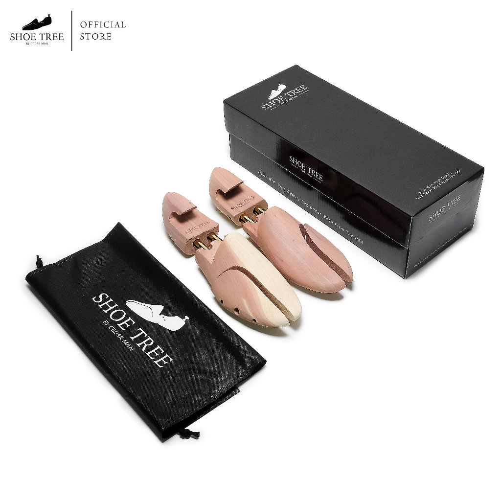 SHOE TREE CEDAR WOOD  ที่ดันทรงรองเท้า คุณภาพสูง (แถมถุงผ้า)