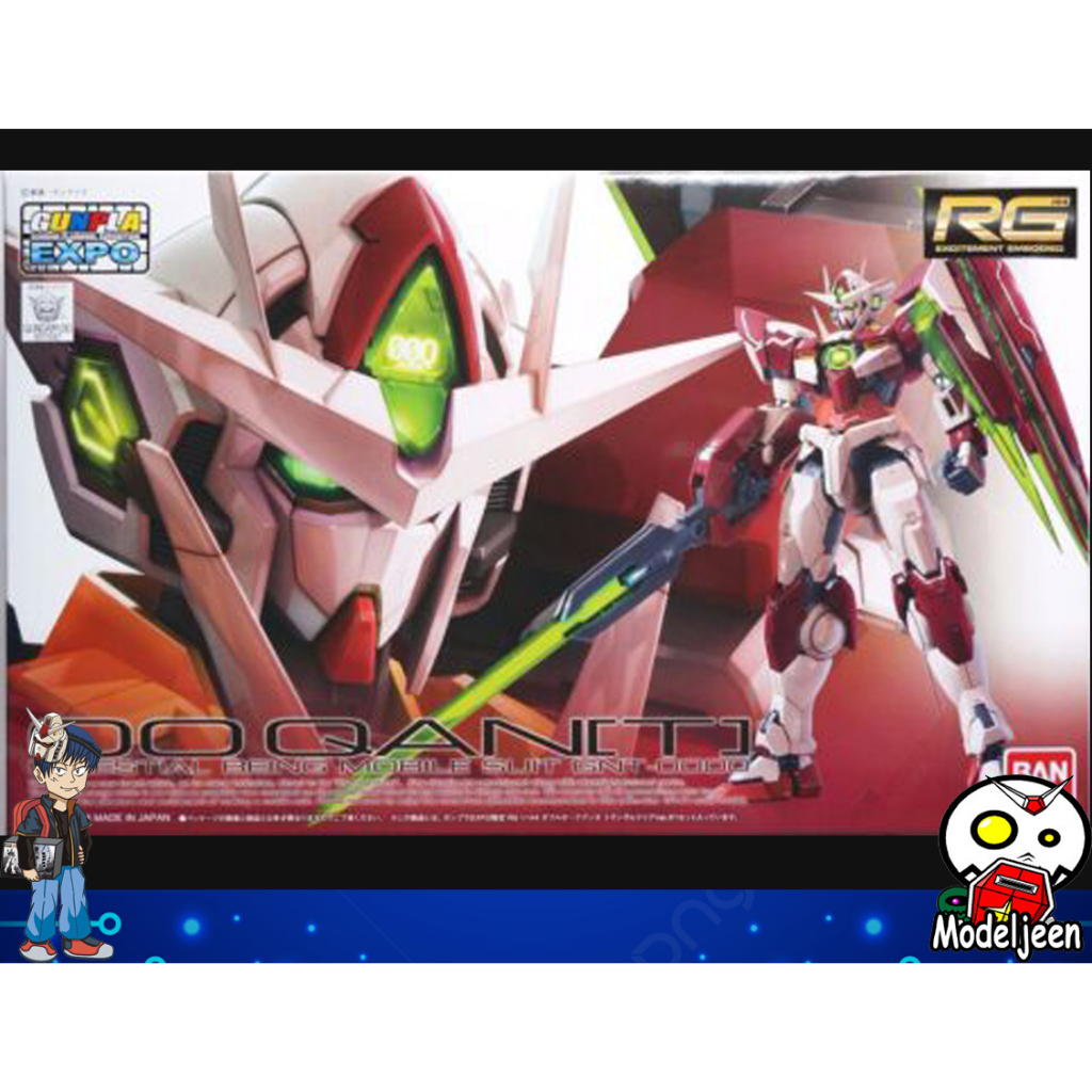 (Bandai-Limited) RG1/144 Gundam OO Qan(T) Tran-AM Clear Ver.