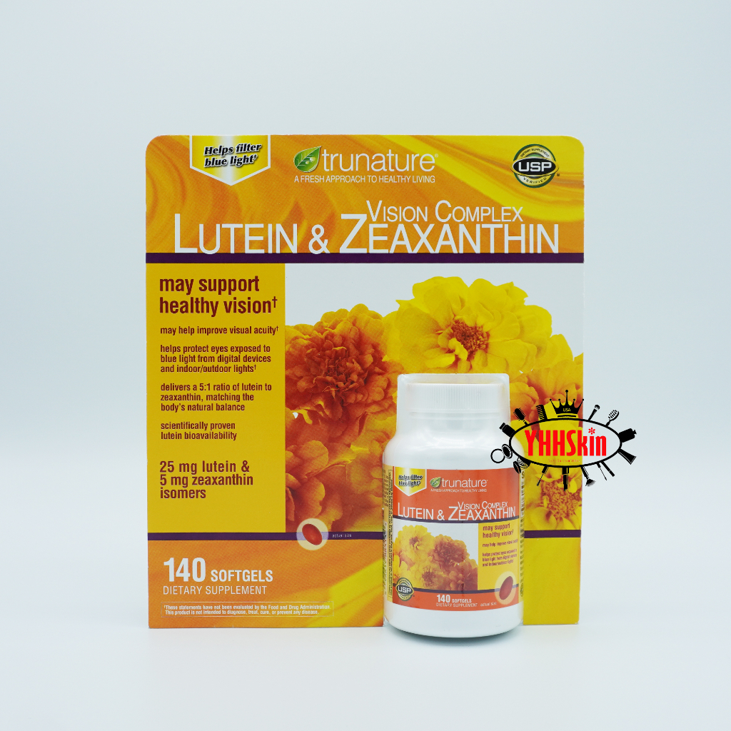 Trunature Lutein & Zeaxanthin Vision Complex (140 เม็ด) วิตามินบำรุงสายตา