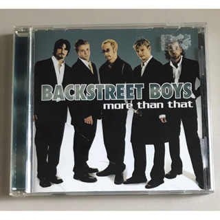 ซีดีซิงเกิ้ล ของแท้ มือ2 สภาพดี...ราคา250บาท  “Backstreet Boys”ซิงเกิ้ล"More than That"*แผ่นหายากMade in Japan*