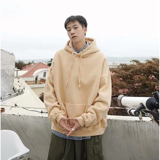 TS MEN เสื้อแขนยาวมีฮู้ด เสื้อกันหนาวมีฮู้ด ผ้าสำลี ผ้าหนาดีใส่สบาย รุ่น0078