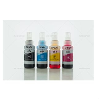 หมึกเติมของแท้ Epson รุ่น 664 T664 L100 L120 L200 L210 L220 L360 L365 L565 L1300（สามารถออกใบเสร็จได้）