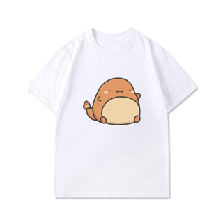 เสื้อยืด Pokemon Anime Charmander น่ารักฤดูร้อนแขนสั้นเสื้อยืดผ้าฝ้ายสำหรับทุกวัย