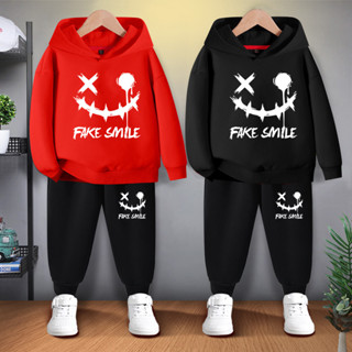 #E99+K99Bพร้อมส่งทันทีในไทย ชุดเซ็ดเด็กเสื้อฮู้ด+กางเกงขายาว…