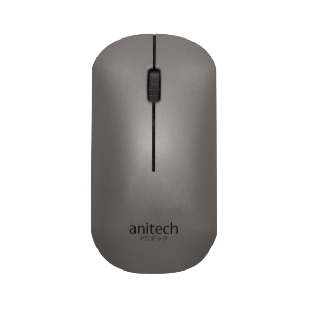 เมาส์ไร้สาย Anitech Bluetooth and Wireless Rechargeable Mouse (W232) Gray  รับประกัน 2 ปี