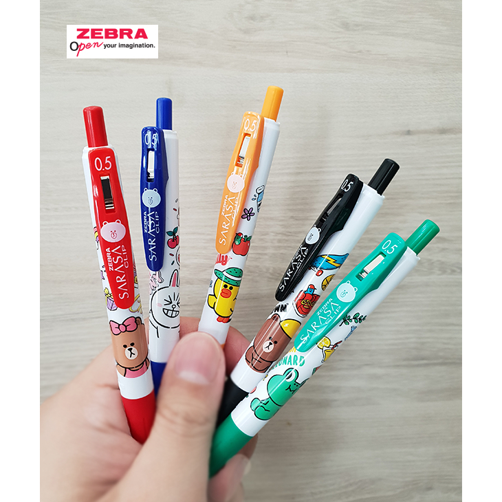 ZEBRA ปากกาเจล Sarasa Clip X LINE FRIENDS