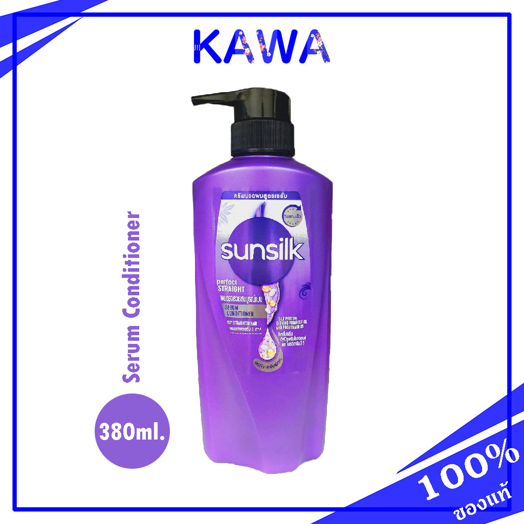 Sunsilk Serum Conditioner 380ml / Perfect Straight เซรั่มคอนดิชันเนอร์ สูตรผมตรงสวยสมบูรณ์แบบ