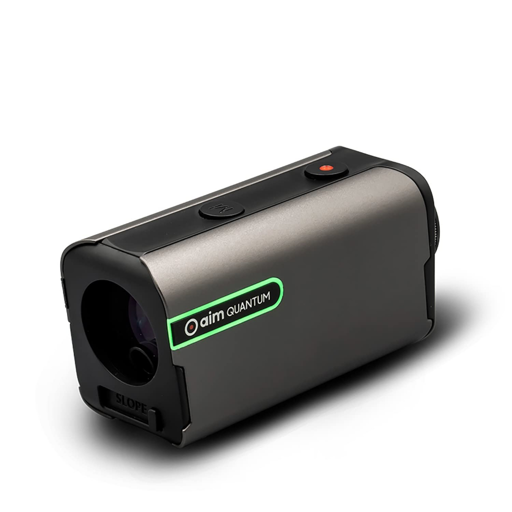 GOLFBUDDY Aim Quantum Golf Laser Range finder, Sleek Pocket Rechargeable, Easy Pin Finder Mode, Putting Range Range find