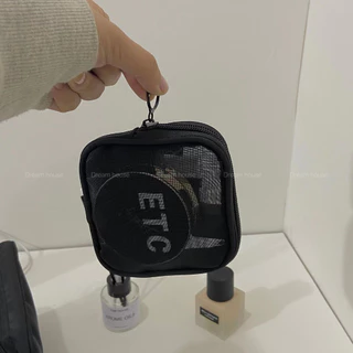 [🇹🇭จัดส่งวันนี้]กระเป๋าเครื่องสำอางค์ ความจุสูง เครื่องสำอางกระเป๋า Wash Bag แบบพกพา ผ้าตาข่าย