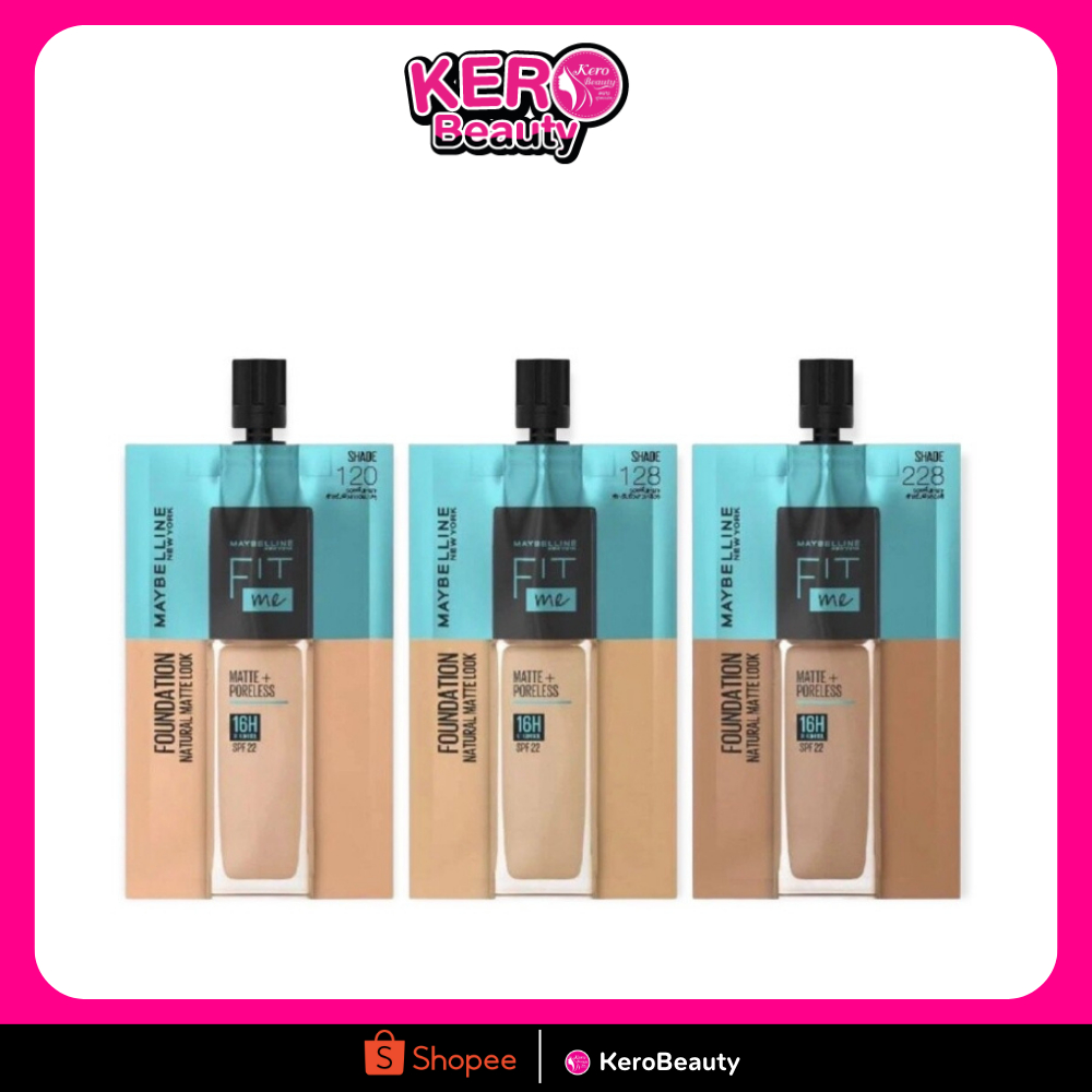 Maybelline Fit Me Matte & Poreless Foundation รองพื้นเมย์เบลลีน ฟิตมี แบบซอง