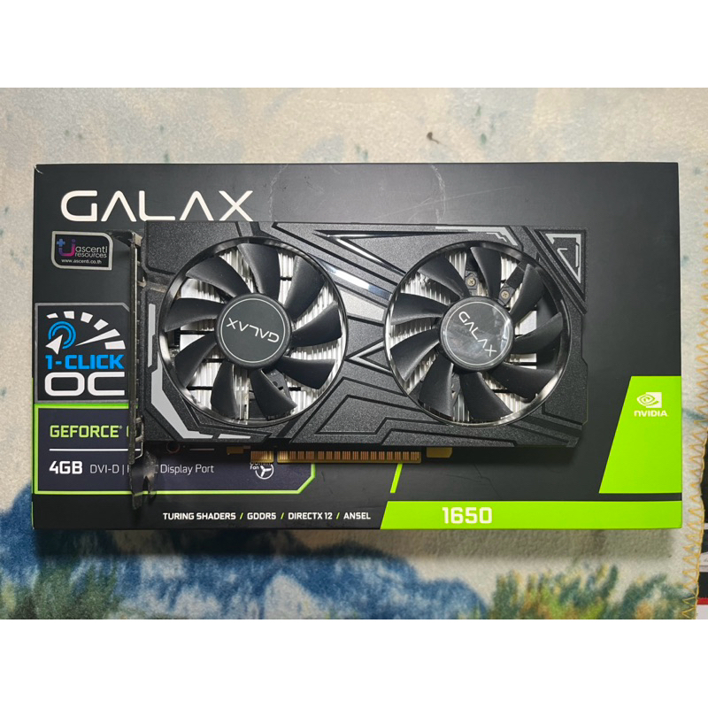 Galax gtx 1650 EX-1 CLICK ไม่ต่อไฟเพิ่ม การ์ดจอมือสอง