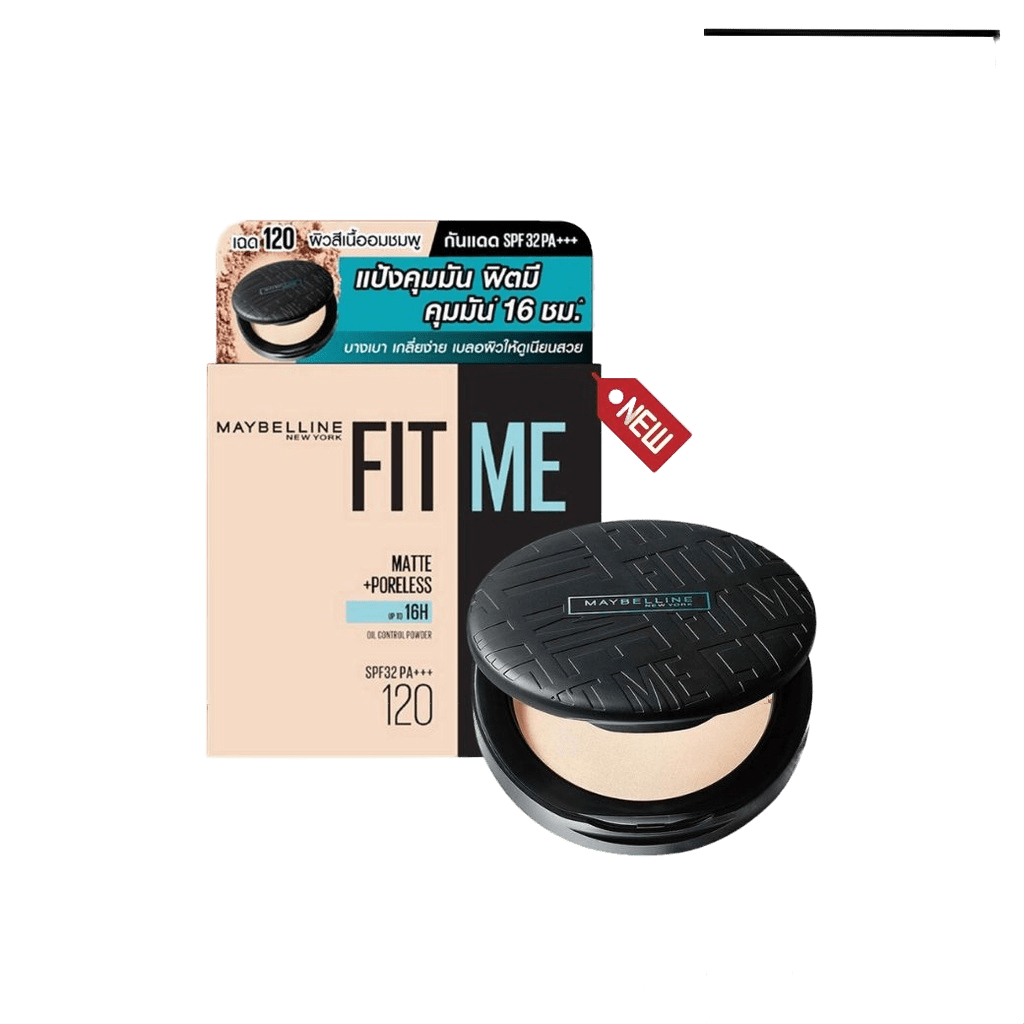 ตลับใหม่แล้วนะ แป้งพัฟ เมย์เบลลีน ฟิต มี แมท + พอร์เลส พาวเดอร์ Maybelline Fit Me Matte and Poreless