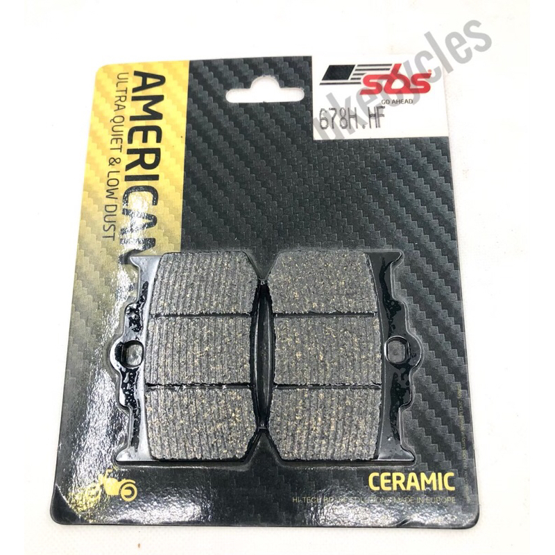 ผ้าเบรค Sbs สำหรับ caliper performance machine 125x4 ceramic custom harley chopper bobber pm