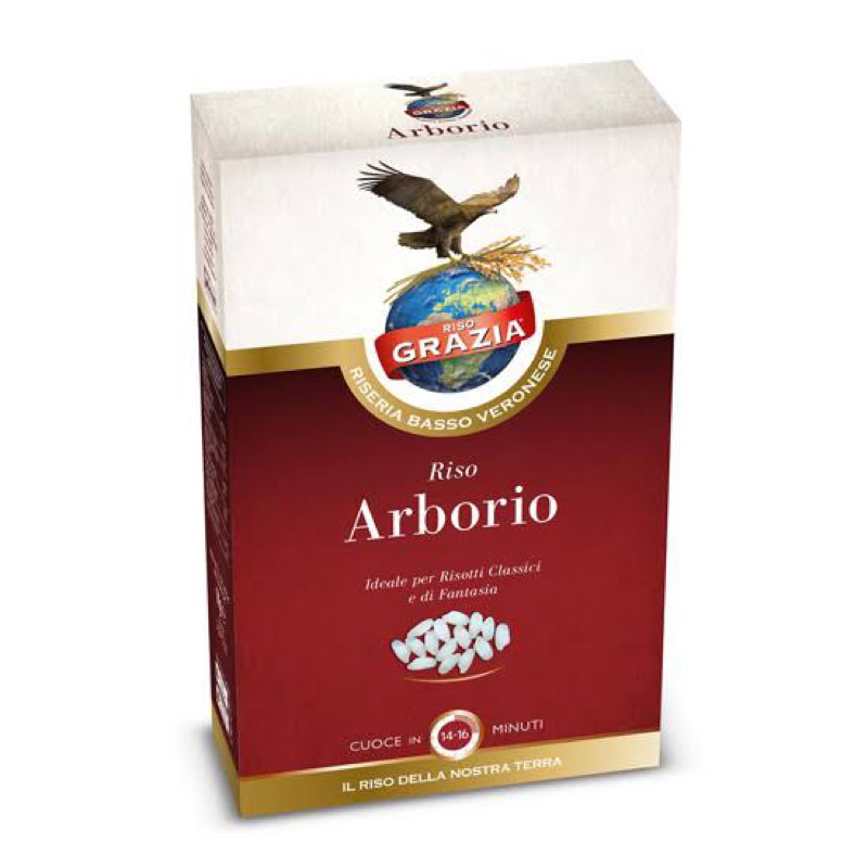 Risotto rice Arborio 1kg Grazia ข้าวอิตาลีอาโบนิโอ 1กก