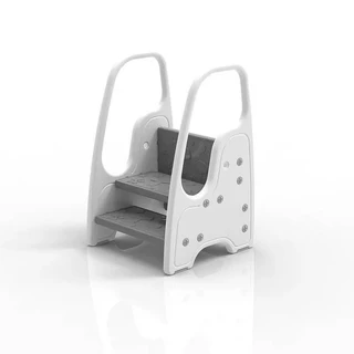 พร้อมส่ง บันไดสำหรับเด็ก บันได 3 ขั้น step stool รุ่นปรับชั้นบนเป็นลูกตั้งกันตก ให้เหลือ2ขั้นได้