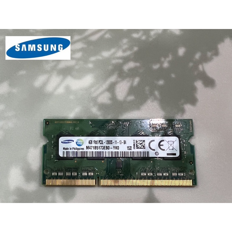 RAM Samsung Notebook DDR3L 4GB Bus Speed 1600 8 Chip