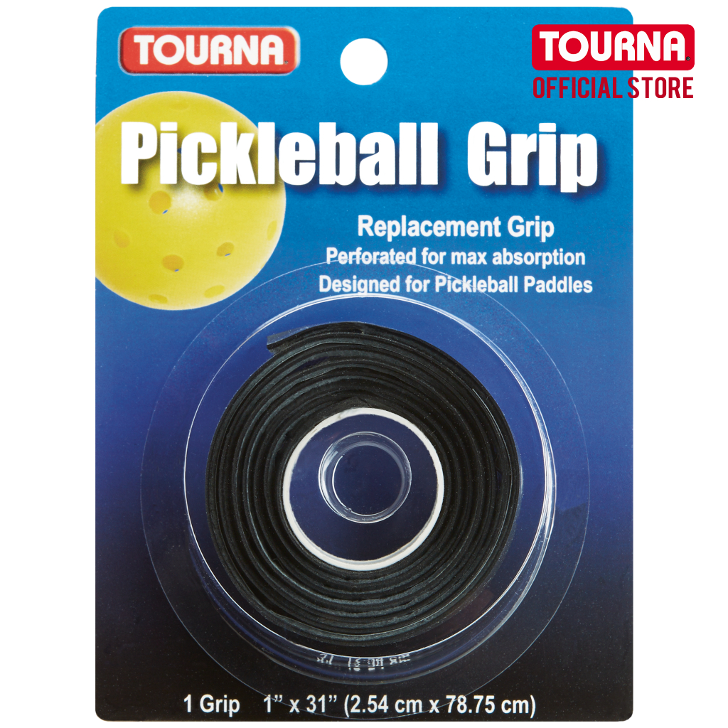 Tourna Pickleball GRIP Replacement Grip - Black กริปด้านใน สำหรับ พิกเคิลบอล สีดำ 1 ชิ้น