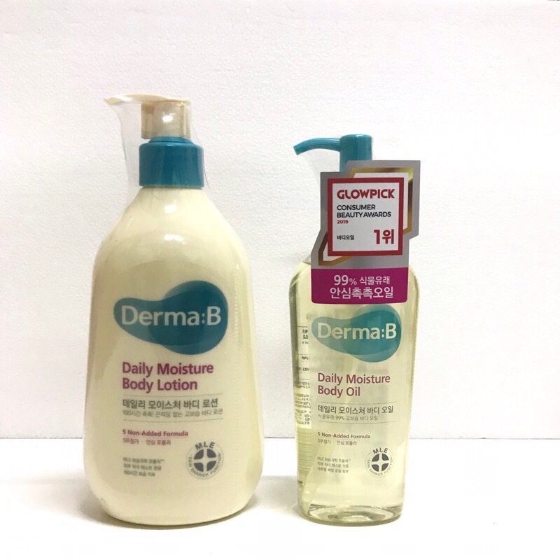 Derma:B Daily Moisture Body Oil  /Derma:B Daily Moisture Body lotion