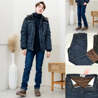 PT12 กางเกงยีนส์บุขนกันหนาวผู้ชาย กันหิมะใส่ติดลบ รุ่น TOUGH WARM JEAN FOR MEN COATMEE