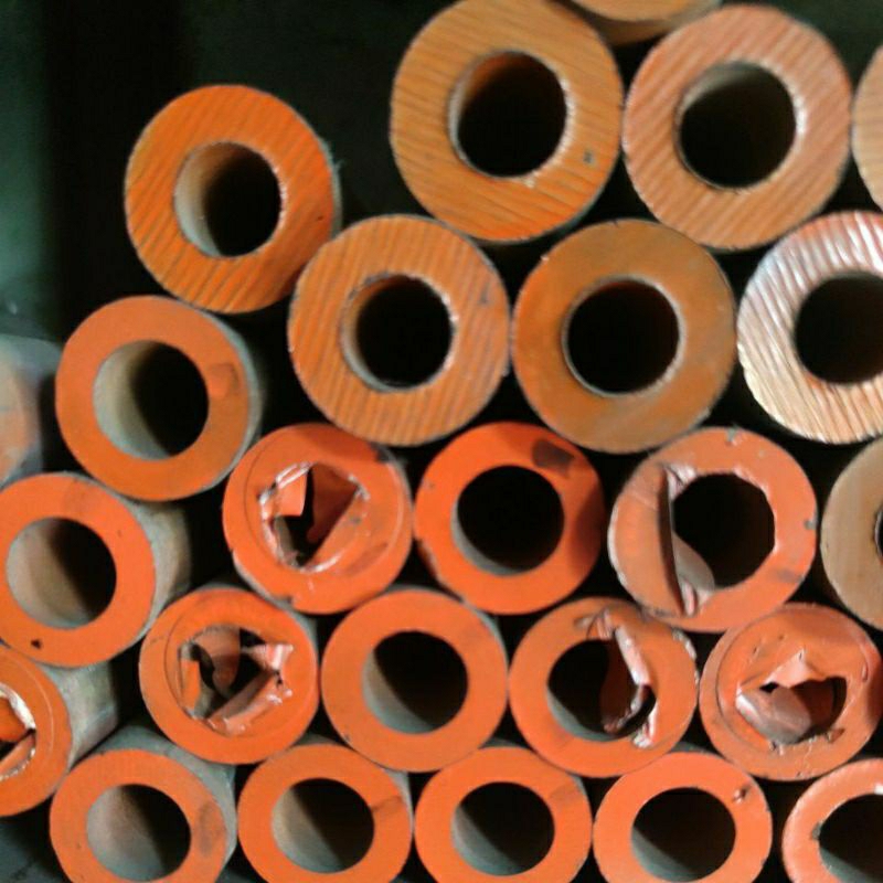 ทองเหลืองลายเสือ ทองเหลืองแข็ง ทองเหลืองบลอนด์ ขนาด โตนอก 26 มิล รูใน 15 มิล ยาว 30 ซม.