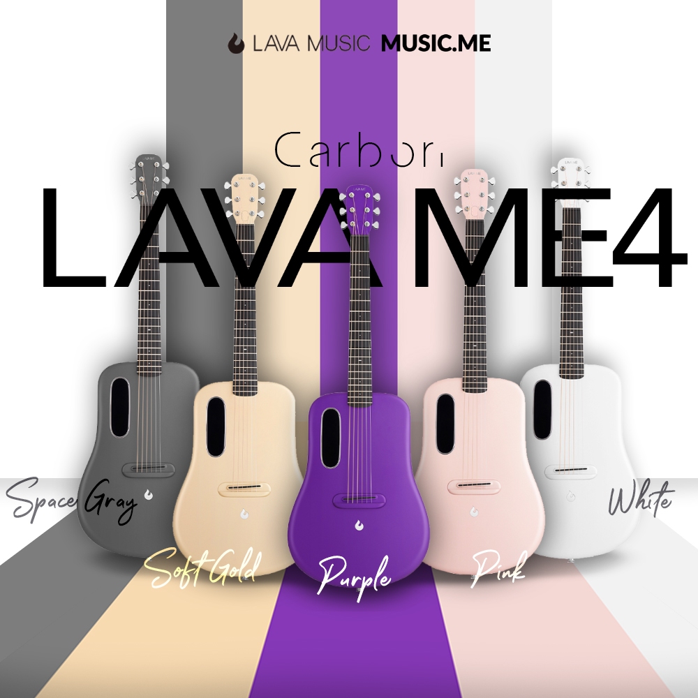 กีต้าร์โปร่งไฟฟ้า LAVA ME 4 Carbon with Space Bag I ผ่อน 0% นาน10 เดือน