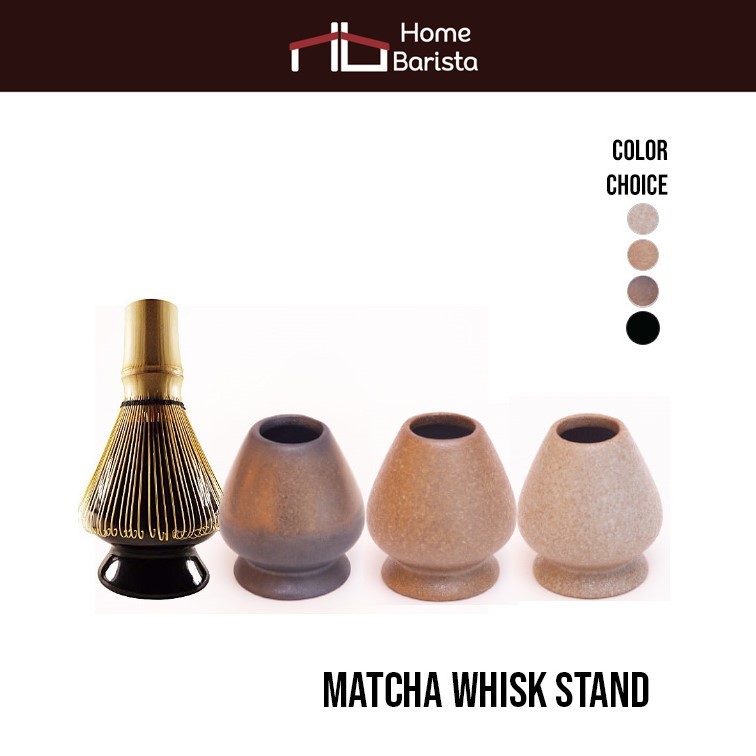 Home barista Matcha Tools - Kusenaoshi 2.0 (Black+Gold) ที่วางแปรงมัทฉะ สีดำประกาย