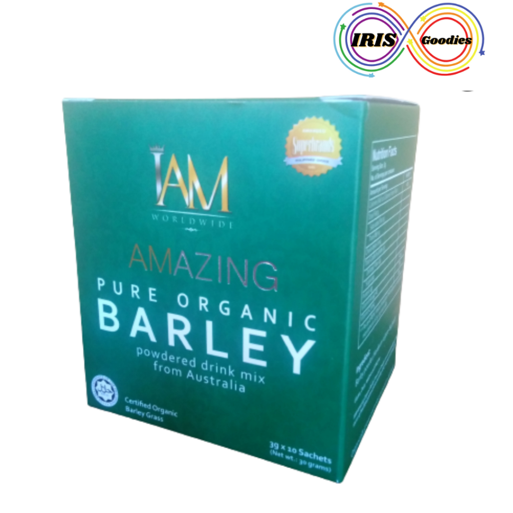 Amazing Pure Organic Barley powdered drink mix 3g x 10sachets IAM Worldwide (Expiry Date : 10 Jan 20