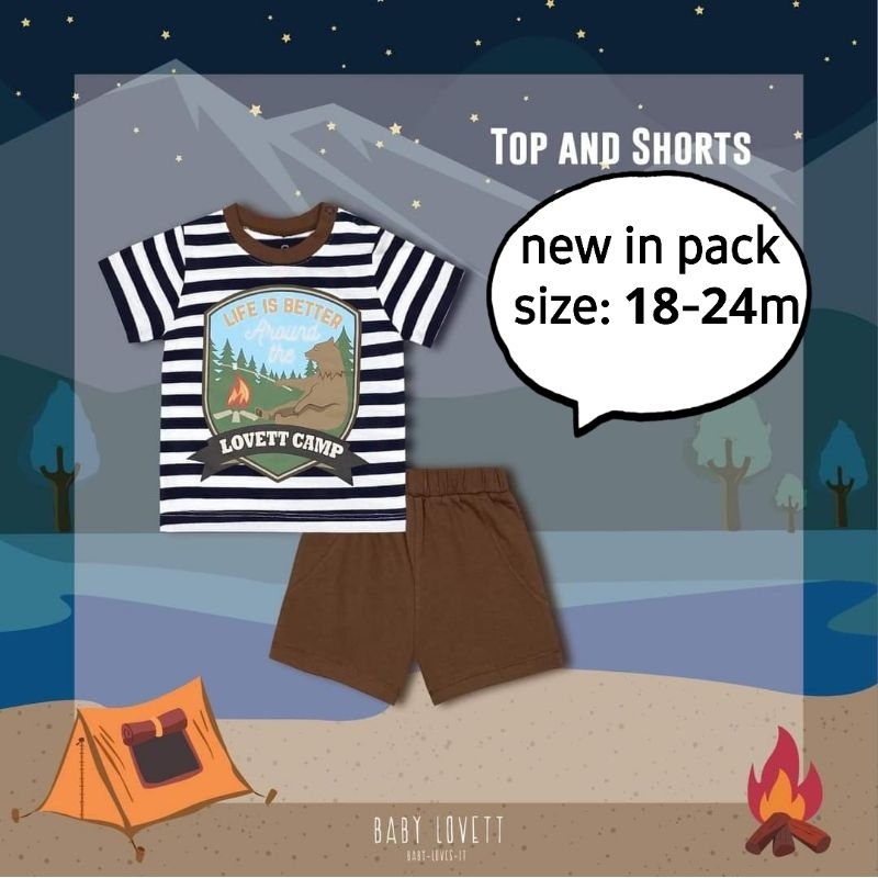babylovett camper new size 18-24m